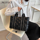 Quilted Shoulder Handbags Large Capacity Portable Satchels for Women