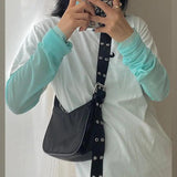 Nylon Women Shoulder Bags Ladies Hobos Armpit Bag Vintage