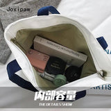 Large Canvas Shoulder Bag Vintage Casual Handbag Female Tote Bag