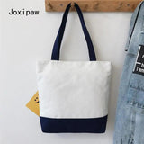Large Canvas Shoulder Bag Vintage Casual Handbag Female Tote Bag
