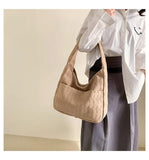 Polyester Shoulder Bag Crossbody Half Moon Handbag