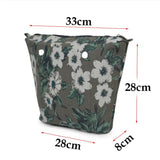 Colorful Waterproof Inner Lining Insert Zipper Pocket for Mini Obag