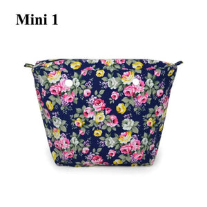 Colorful Waterproof Inner Lining Insert Zipper Pocket for Mini Obag