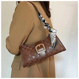 Plaid Quilted Crossbody Handbag