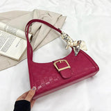 Plaid Quilted Crossbody Handbag