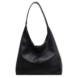 PU Leather Shoulder Bag for Women Large Capacity Zipper Handbag