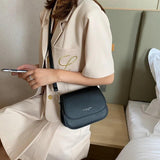 Solid Wild Flap Shoulder Bag Lady Small Women's Handbag