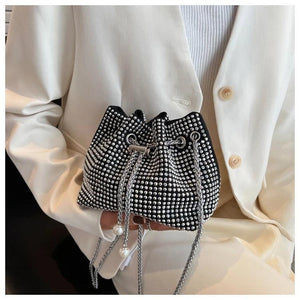 Sequin Crossbody Bag Evening Party Sliver Purse Girl Handbags