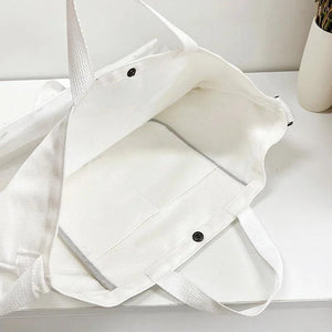 Large Capacity Canvas Women's Tote Bag Casual Shoulder Bag Cotton Handbag