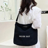 Large Capacity Canvas Women's Tote Bag Casual Shoulder Bag Cotton Handbag