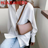 Small PU Leather Shoulder Bag Women Handbag Travel Tote