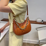 Crocodile Pattern Shoulder Crossbody Handbag