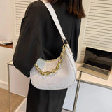 Crocodile Pattern Shoulder Crossbody Handbag