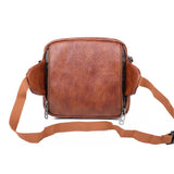 Vintage Chest Crossbody Bag Multifunctional PU Leather Sling Waist Pack