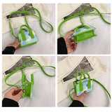 Crocodile Gradient Women Shoulder Bag Small Keys Handbag And Purse