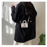 Crocodile Gradient Women Shoulder Bag Small Keys Handbag And Purse