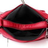 Vintage PU Leather Messenger Bag Large Capacity Casual Handbag