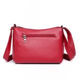 Vintage PU Leather Messenger Bag Large Capacity Casual Handbag