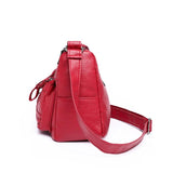 Vintage PU Leather Messenger Bag Large Capacity Casual Handbag