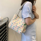 Vintage Plaid Bag Women's Handbags Women Shoulder Bag Handbag Backpacks