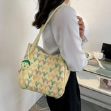 Vintage Plaid Bag Women's Handbags Women Shoulder Bag Handbag Backpacks