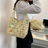 Vintage Plaid Bag Women's Handbags Women Shoulder Bag Handbag Backpacks