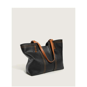 Large Retro Shoulder Bag PU Leather High Female Handbag