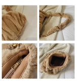 Cloud Crossbody Bag for Women - Fur Shoulder Handbag
