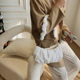 Cloud Crossbody Bag for Women - Fur Shoulder Handbag