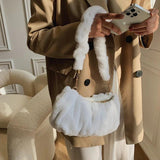 Cloud Crossbody Bag for Women - Fur Shoulder Handbag