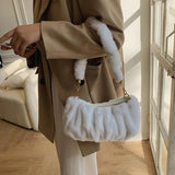 Cloud Crossbody Bag for Women - Fur Shoulder Handbag