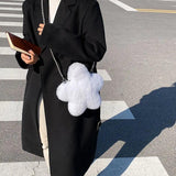 Flower Armpit Bag Plush Women's Handbag