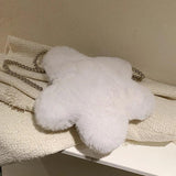 Flower Armpit Bag Plush Women's Handbag