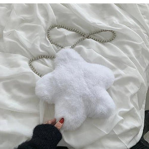 Flower Armpit Bag Plush Women's Handbag