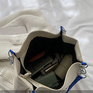 Large Capacity Shoulder Bags Women Underarm Chain Tote Bag All-match PU Leather