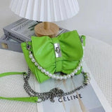 Retro Women's Chain Shoulder Bag PU Leather Underarm Tote Purse Handbags