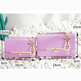 Women Crossbody Bag Diamond Chain Small Square Bag