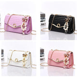 Women Crossbody Bag Diamond Chain Small Square Bag