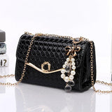 Women Crossbody Bag Diamond Chain Small Square Bag