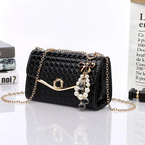 Women Crossbody Bag Diamond Chain Small Square Bag