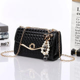 Women Crossbody Bag Diamond Chain Small Square Bag