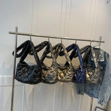 Winter Soft Down Shoulder Bag Female Warm Quilted Padded Crossbody Bag