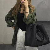 Women's Retro Big Bag Mother-in-Law Bag Handbag Shoulder Bag