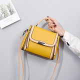Contrast PU Ladies Handbag Shoulder Messenger Bag Female Bag