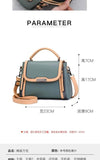 Contrast PU Ladies Handbag Shoulder Messenger Bag Female Bag