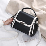 Contrast PU Ladies Handbag Shoulder Messenger Bag Female Bag