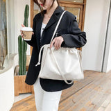 Women PU Leather Large Capacity Totes Bag Handbags Brief Cozy