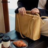 Women PU Leather Large Capacity Totes Bag Handbags Brief Cozy