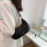 Vintage Style Leather Shoulder Bag for Women