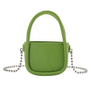 Mini Crossbody Bag Metal Chain Messenger Purse Young Girl Bags